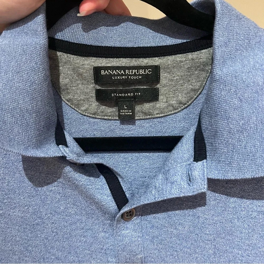 Banana Republic Standard Fit Blue Polo
